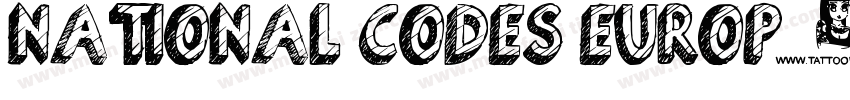 NATIONAL CODES EUROP字体转换